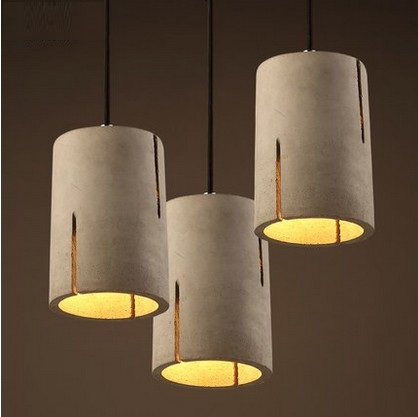 Creative Cement Droplight Loft Vintage Pendant Light Fixtures LED