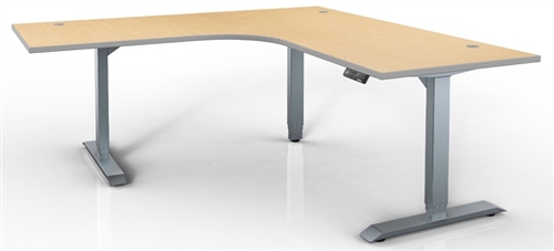 HAT Electric Height Adjustable Table - 120 Degree Corner Sit-to