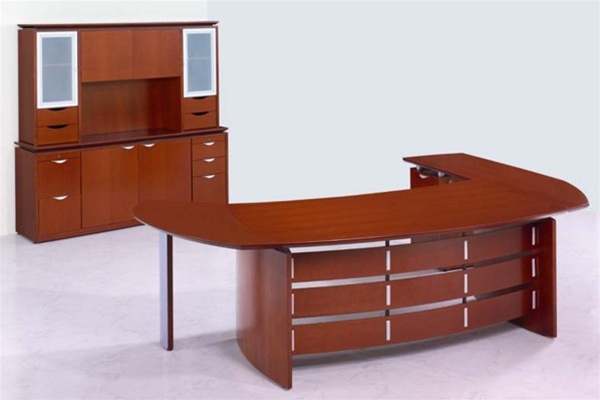 Techno Executive 'L' Shape Office Desk - Rudnick. Discounted