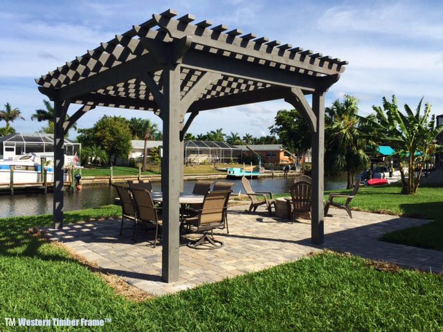 1 Afternoon 2 Florida Men Install Cedar DIY Pergola Kit | Western