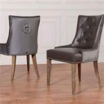 Hugo Leather Dining Chair Modern Chairs Throughout Contemporary