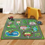 Amazon.com: Kids Rug Street Map Play Mat, Theme Park Educational