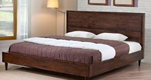 Amazon.com: Vilas Modern King Size Solid Wood Platform Bed Frame