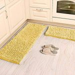 Amazon.com: Ustide Shaggy Chenille Rug 2-Piece Kitchen Rug Set