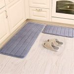 Amazon.com: Kitchen Rugs, CAMAL 2 Pieces Non-Slip Memory Foam Stripe