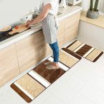 Amazon.com: HEBE Kitchen Rugs Set 2 Piece Non-Slip Kitchen Mats and