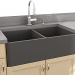 Nantucket Sinks 33'' Double Bowl Gray Fireclay Farmhouse Sink