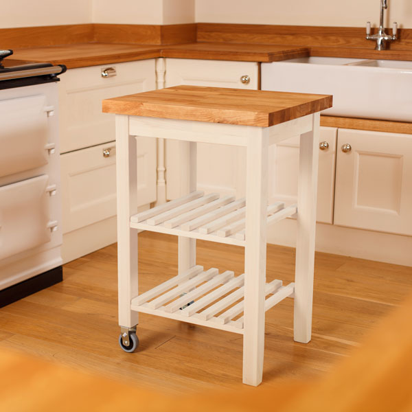 Wooden Kitchen Trolleys & Butcher Block Trolley - Worktop Express