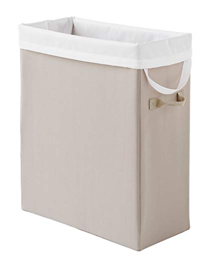 Neatfreak Slim Space-Saving Laundry Hamper,Beige