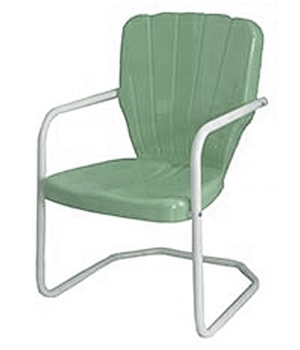 Thunderbird Style Metal Retro 1950's Lawn Chair