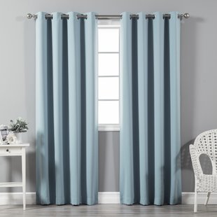 Blue Curtains & Drapes You'll Love | Wayfair