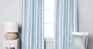 Light Blue Curtains Faux Silk: Amazon.com