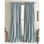 Light Blue Velvet Curtains | Wayfair