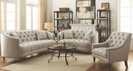 Coaster Avonlea Stone Grey Living Room Set - Avonlea Collection: 15