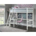 Ne Kids Hillsdale Caspain Twin Study Loft, White 2179 320 | Bellacor