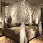 Amazon.com: Joyreap 4 Corners Post Canopy Bed Curtain for Girls