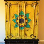 Beautiful Hand Painted Mexican Cabinet by VagabondStudioSW on Etsy