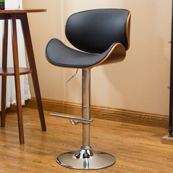 Shop Strick & Bolton Lega Modern Adjustable Swivel Barstool - On