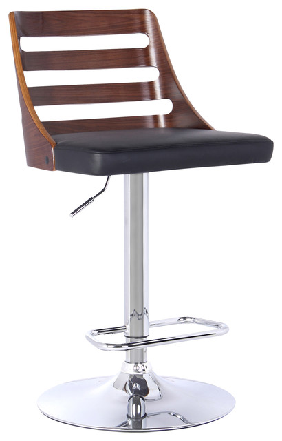 Storm Modern Adjustable Swivel Bar Stool - Contemporary - Bar Stools