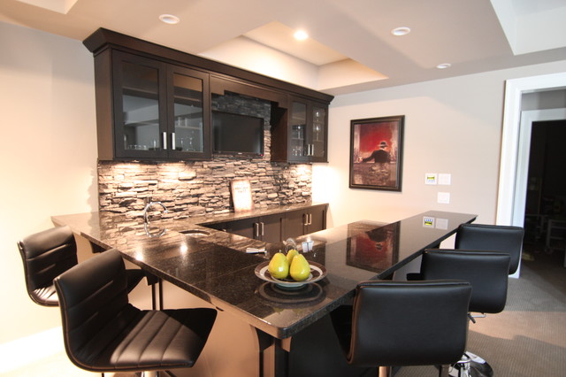 Basement Bar - Modern - Basement - Vancouver - by Arts Custom