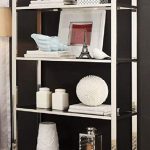 Amazon.com: Modern Bookcase Shelves Chrome Black Shelving Unique