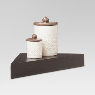 Modern Corner Shelf - Espresso - Threshold™ : Target