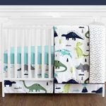 Amazon.com : Navy Blue and Green Modern Dinosaur Baby Boys or Girls