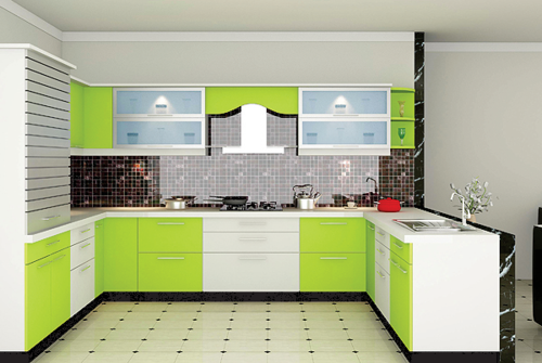 Laminate Modular Kitchen, Modern Kitchens, Modular Kitchen Furniture