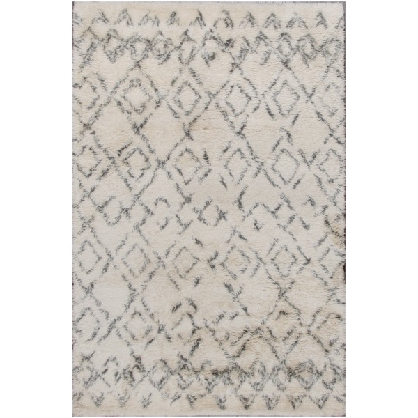 Rugsville Beni Ourain Beige Wool Moroccan Rug 12186 Sample