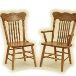 Pressed Back Oak Dining Chair from DutchCrafters Amish Furniture