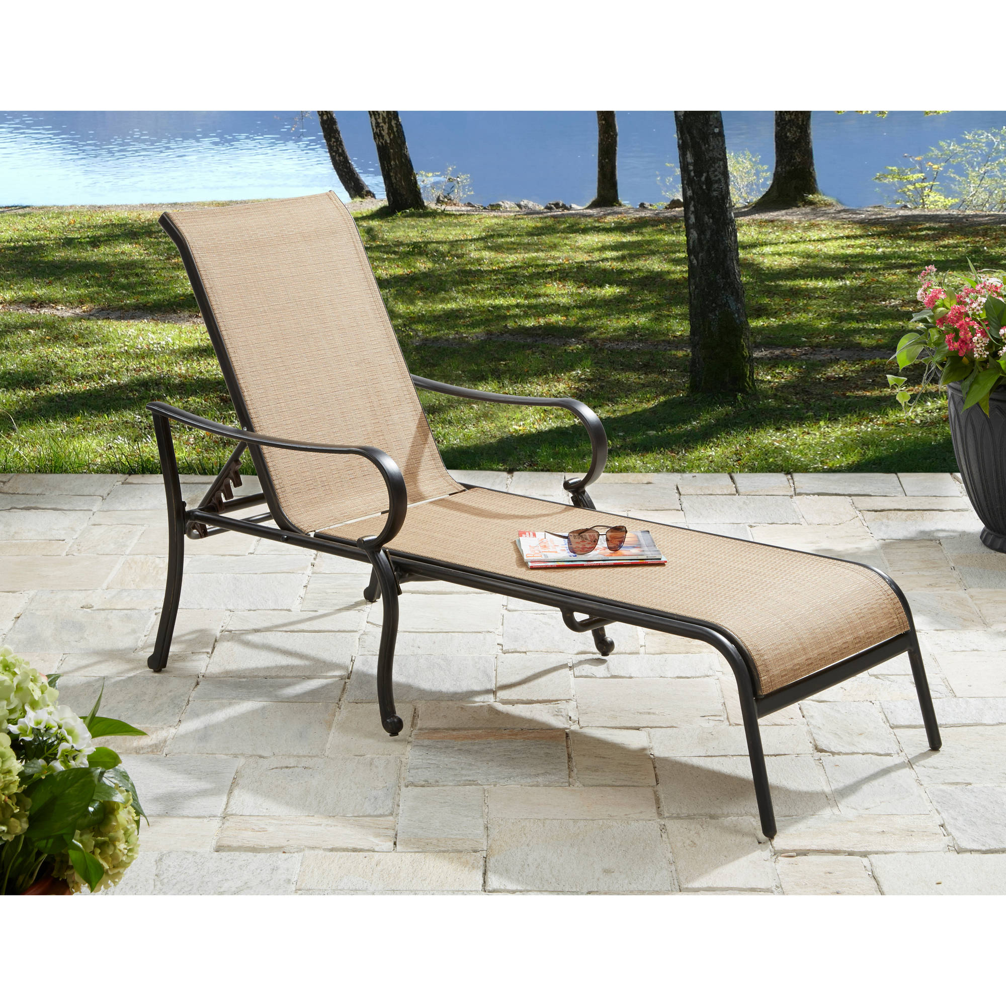 Better Homes & Gardens Warrens Outdoor Chaise Lounge - Walmart.com