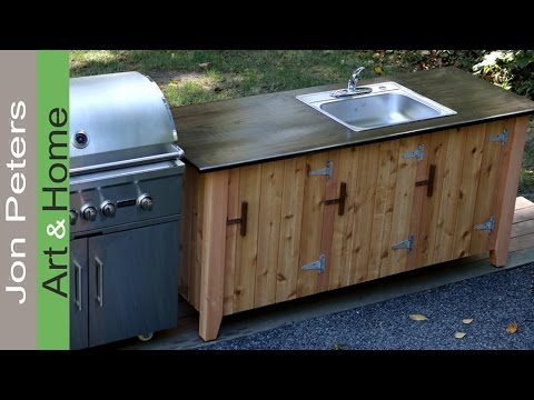 How to Build an Outdoor Kitchen Cabinet Part 2 - YouTube