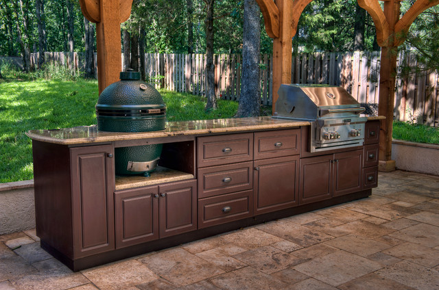 Select Outdoor Kitchen Custom Cabinets - Traditional - Patio - Other