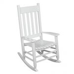 Amazon.com : Outdoor Rocking Chair White The Solid Hardwood Chairs