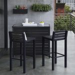 Bryant 3pc Metal Patio Bar Set - Brown/Black - Project 62™ : Target