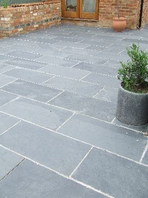 Black/Grey Slate Paving Patio Garden Slabs Slab Tile - Images hosted