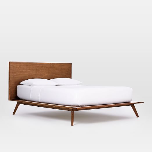 Mid-Century Platform Bed u2013 Walnut | west elm