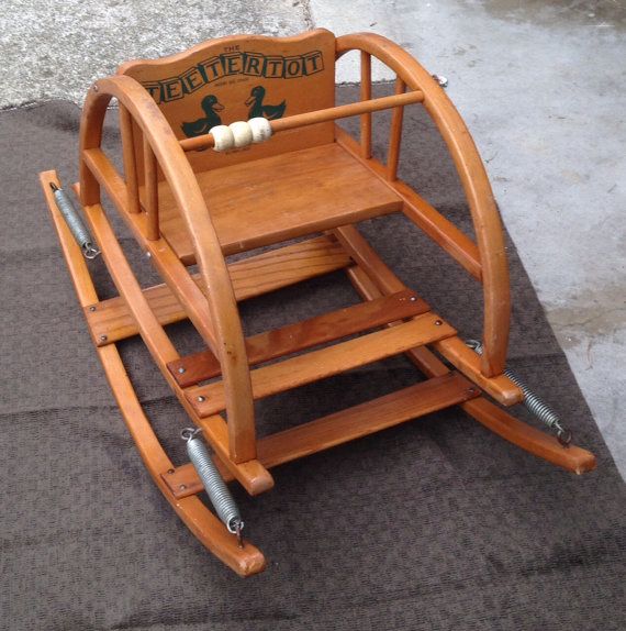 TeeterTot Vintage Child's Bouncy Chair. Pristine by Acorntiques