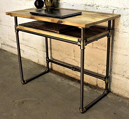 Amazon.com: Furniture Pipeline Industrial Writing Desk with Lower