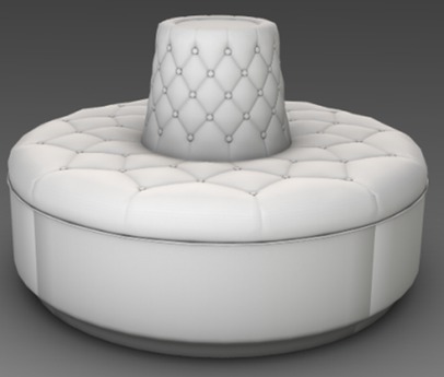 Second Life Marketplace - Round Sofa - Full Perm Mesh - Low Impact