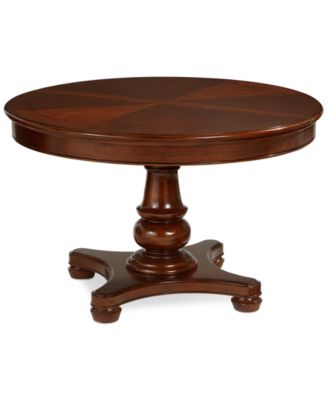 Furniture Bordeaux Pedestal Round Expandable Dining Table & Reviews