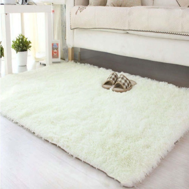 80*120cm Large Size Fluffy Rugs Anti Skiding Shaggy Area Rug Dining