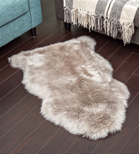 Stone color Sheepskin Rug | NZ LongWool Shearling Rugs