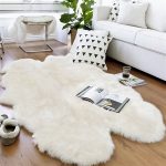 White Sheepskin Rug - Quad