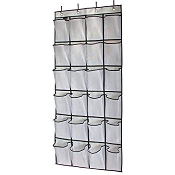 Amazon.com: MISSLO Over The Door Shoe Organizer 24 Large Mesh