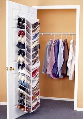 Shoes Away Over the Door Organizer - Dorm closet shoe organizer