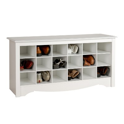 Shoe Storage Cubbie Bench White - Prepac : Target