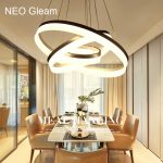 Luxury Modern chandelier LED circle ring chandelier light for living