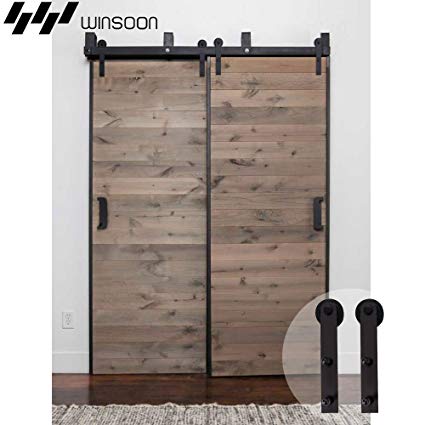 Amazon.com: WINSOON Bypass Sliding Barn Wood Door Hardware Interior