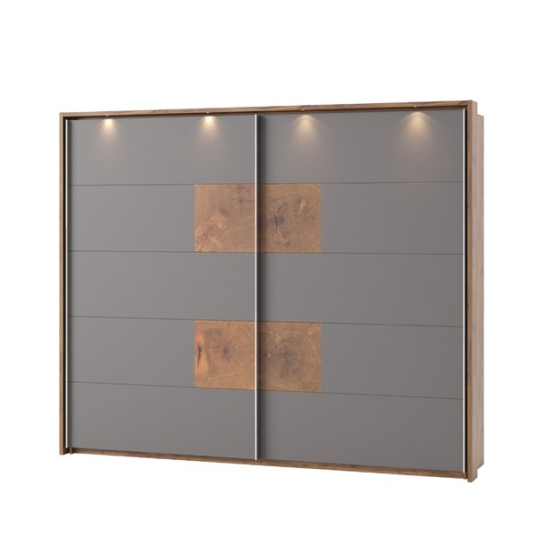 Orren Ellis Deville Sliding Doors Wardrobe Armoire | Wayfair